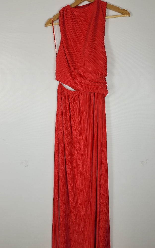 Zara Pleated Cut Out Dress